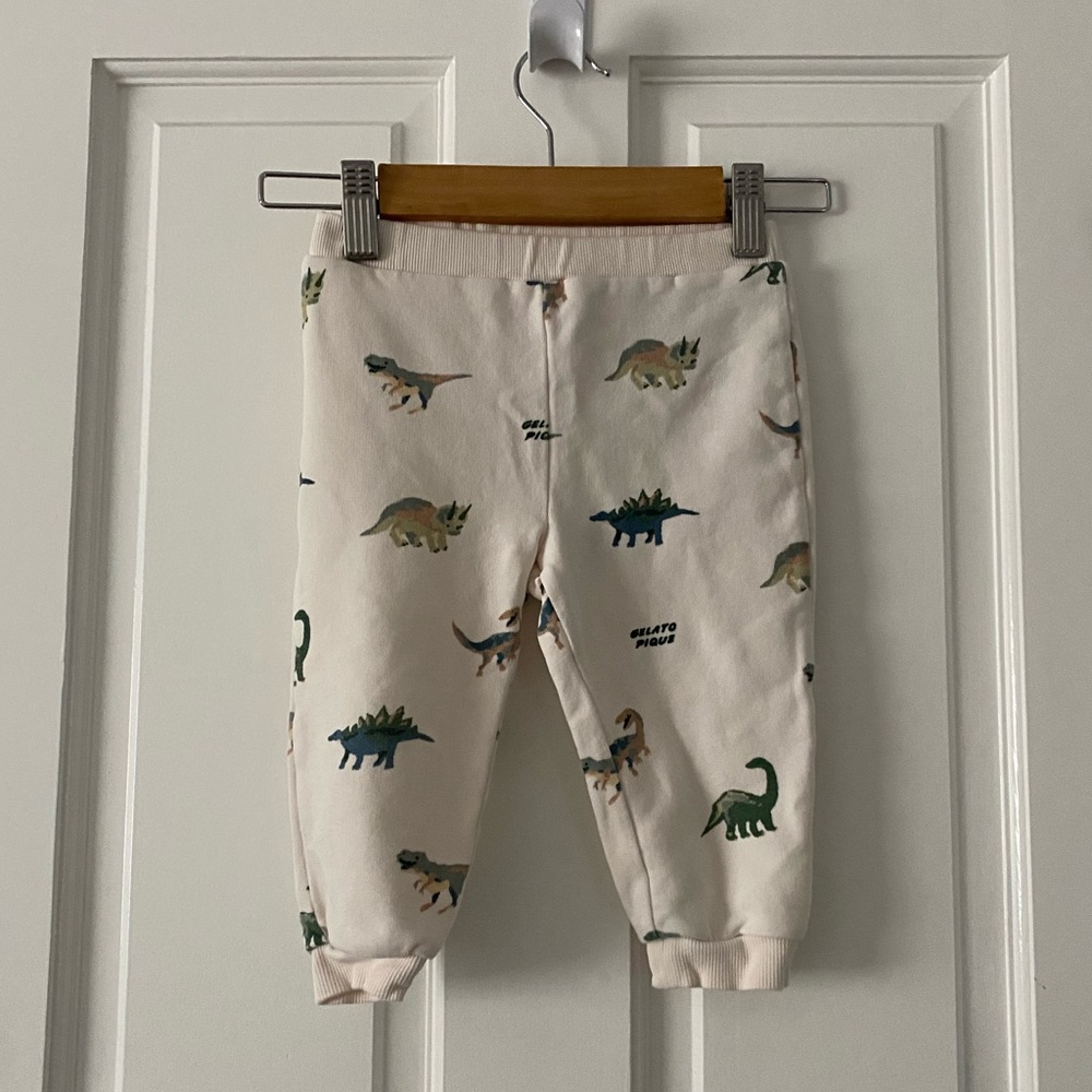 Gelato Pique Baby Dinosaur pants